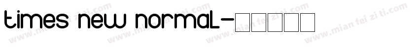 times new normal字体转换